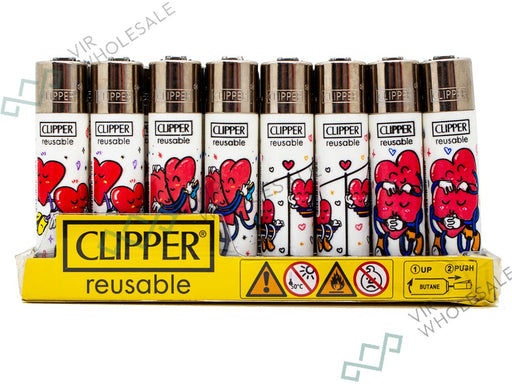 CLIPPER Lighters Printed 48's Various Designs - Sun Is Shinning - VIR Wholesale