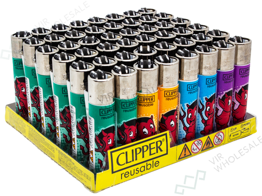 CLIPPER Lighters Printed 48’s Various Designs – Trick or Treat 2 - VIR Wholesale