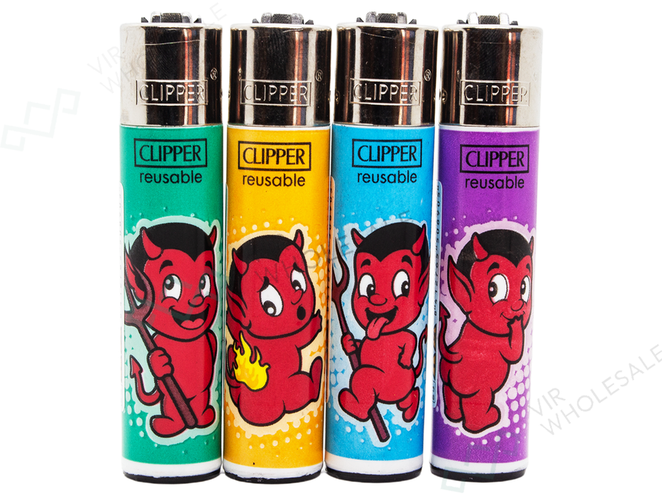 CLIPPER Lighters Printed 48’s Various Designs – Trick or Treat 2 - VIR Wholesale