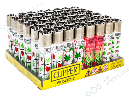 CLIPPER Lighters Printed 48’s Various Designs – Weed Game - VIR Wholesale