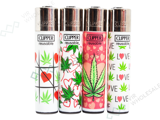 CLIPPER Lighters Printed 48’s Various Designs – Weed Game - VIR Wholesale