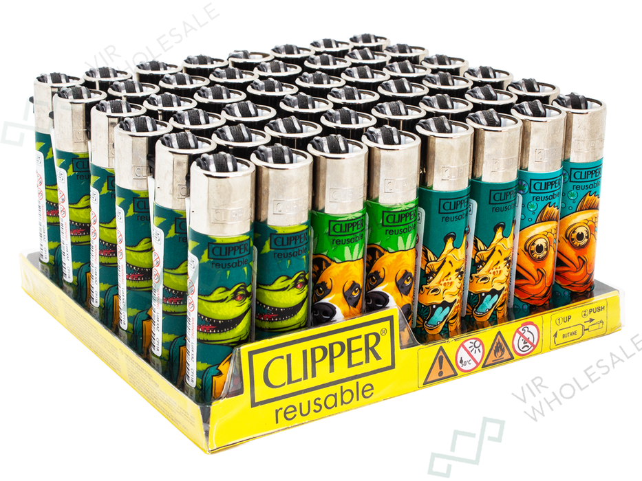 CLIPPER Lighters Printed 48’s Various Designs – Weedy World - VIR Wholesale