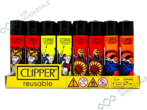 CLIPPER Lighters Printed 48's Various Designs - Zodiac 5D - VIR Wholesale