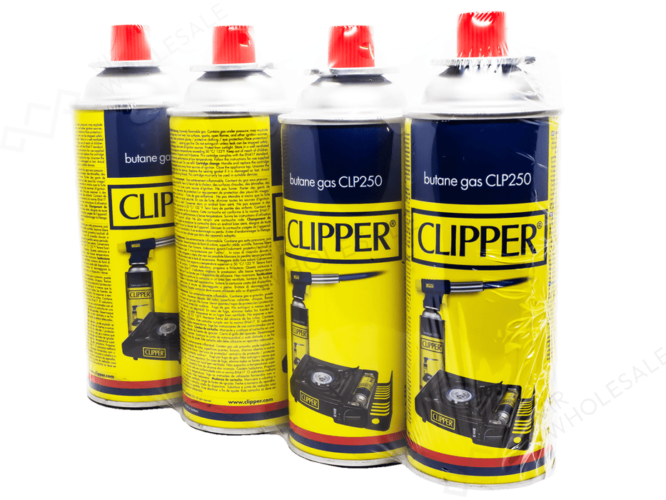 Clipper Outdoor Butane 400ml – 4 Pack (CLP250) - VIR Wholesale