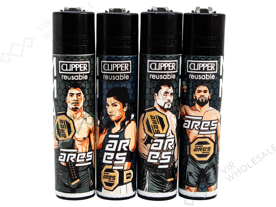 CLIPPER Lighters Printed 48’s Various Designs – Ares 6 MMA