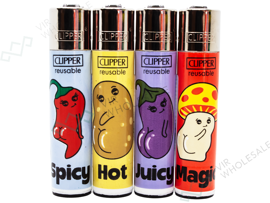 CLIPPER Lighters Printed 48's Various Designs – Fruit & Veg