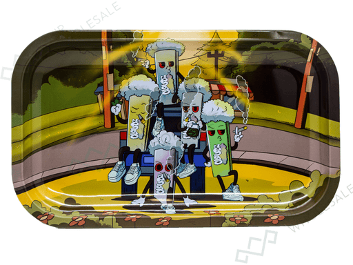 Cloudz Medium Rolling Tray - "The Gang" - VIR Wholesale