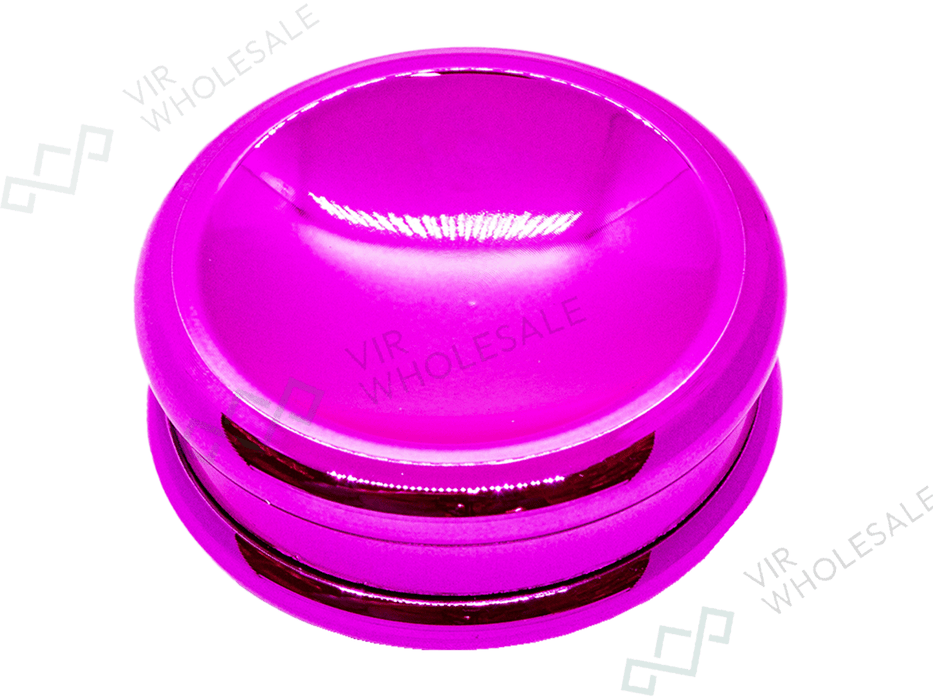 D&K 2 - Part Metallic Grinders - Assorted Colours - 24 Per Box (SM3022) - VIR Wholesale