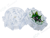 D&K 3 - Part Plastic Clear Grinders - Assorted Designs - 24 Per Box (SM3024) - VIR Wholesale