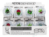 D&K 3 - Part Plastic Clear Grinders - Assorted Designs - 24 Per Box (SM3024) - VIR Wholesale