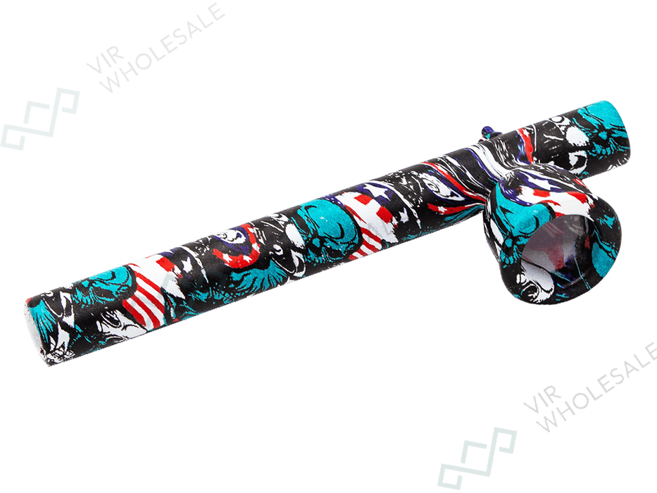 D&K Mini Glass Pipes – Assorted Colourful Designs - 24 Per Box (SM3134) - VIR Wholesale