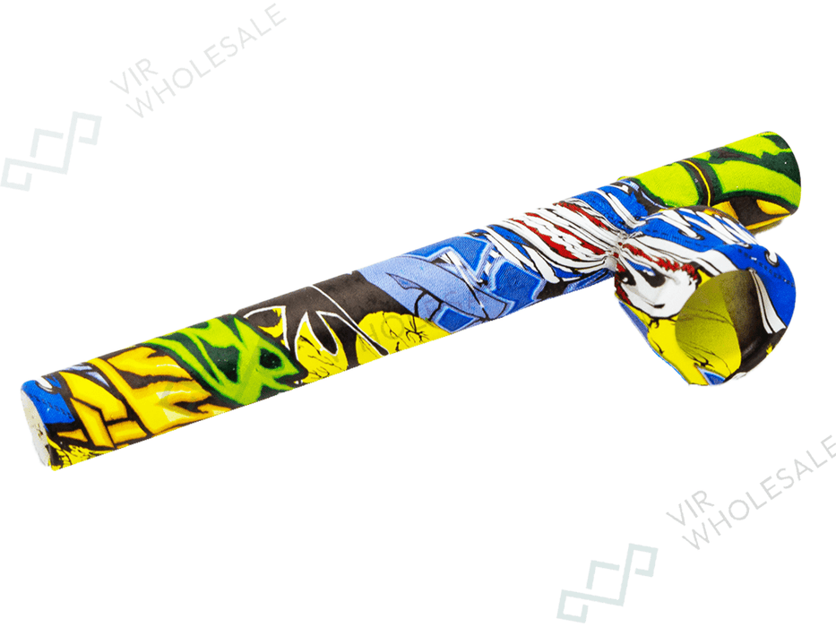 D&K Mini Glass Pipes – Assorted Colourful Designs - 24 Per Box (SM3134) - VIR Wholesale