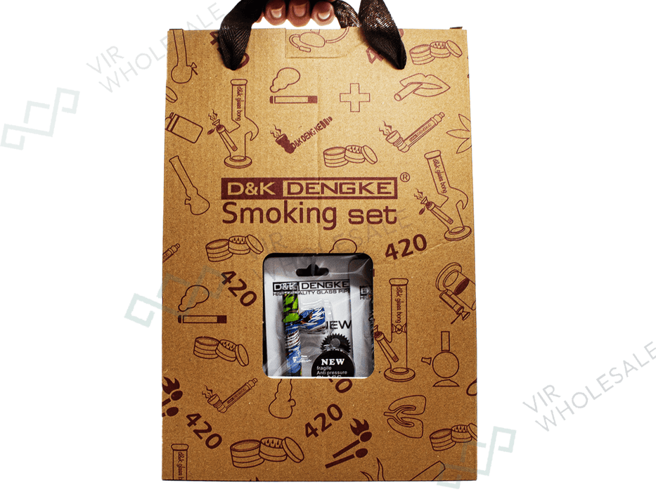 D&K Mini Glass Pipes – Assorted Colourful Designs - 24 Per Box (SM3134) - VIR Wholesale