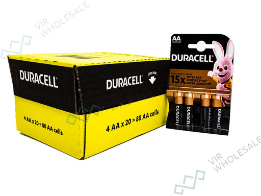 DURACELL AA (1500) Battery 4 Pack (20 Pack Box) (Basic) - VIR Wholesale