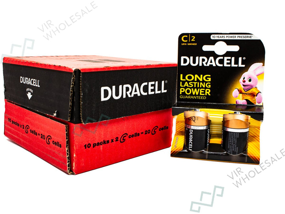 DURACELL C Size (1400) Battery 10 Pack (Basic) - VIR Wholesale