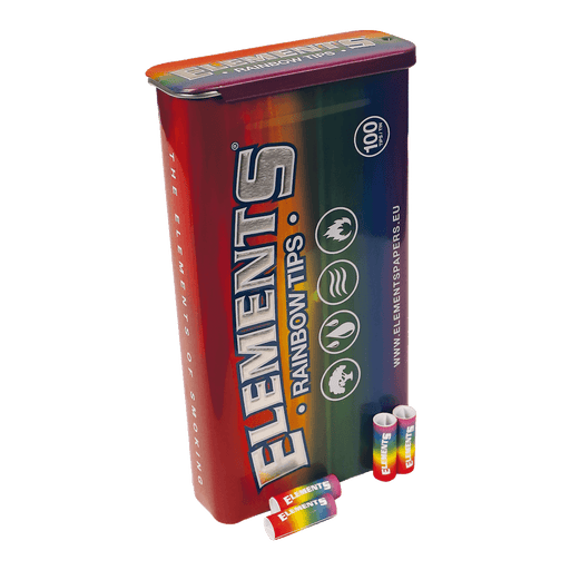 ELEMENT RAINBOW PREROLLED TIPS IN TIN (100'S) - VIR Wholesale