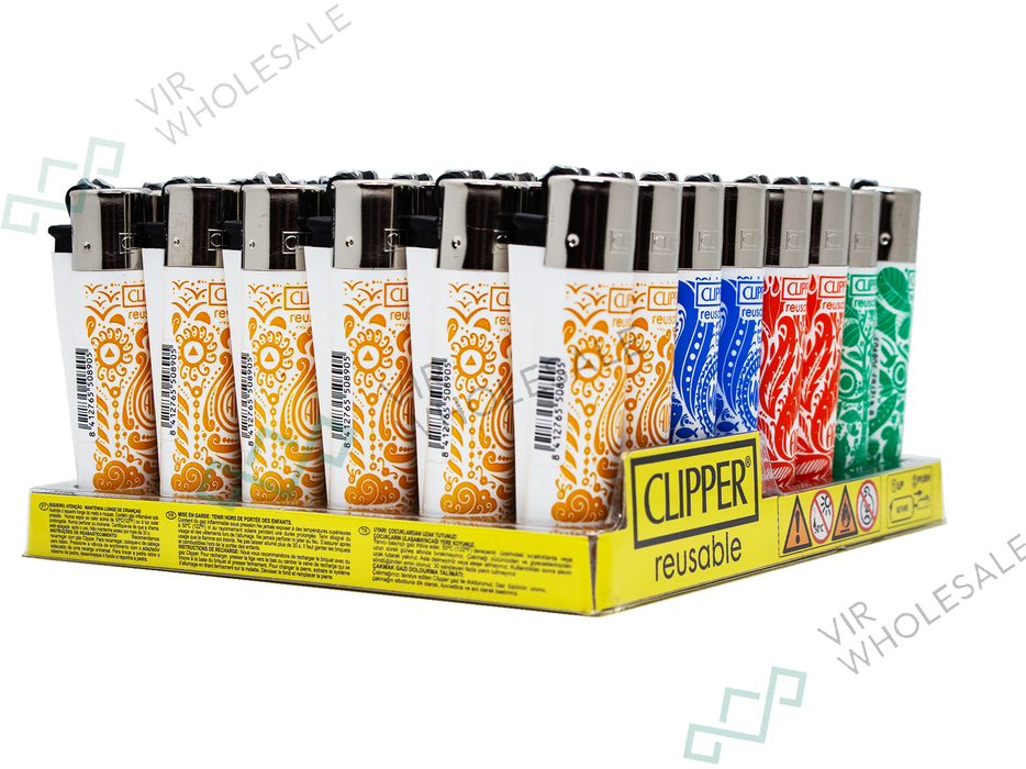 CLIPPER Lighters Printed 48's Various Designs - Element