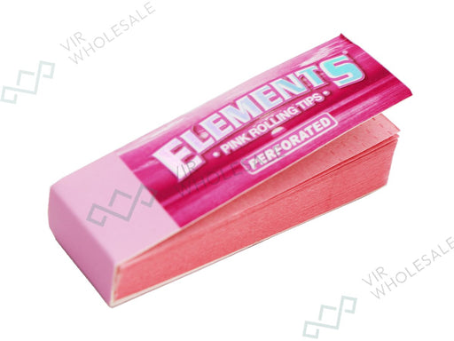 Elements Pink Perforated Tips - 50 Per Box - VIR Wholesale