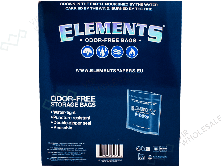 Elements Smell Proof Bags - VIR Wholesale