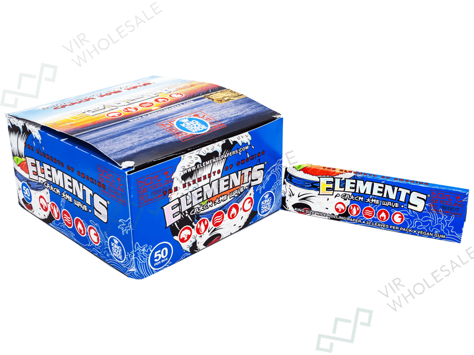 ELEMENTS x ZUSHI KING SIZE WIDE ROLLING PAPERS - VIR Wholesale