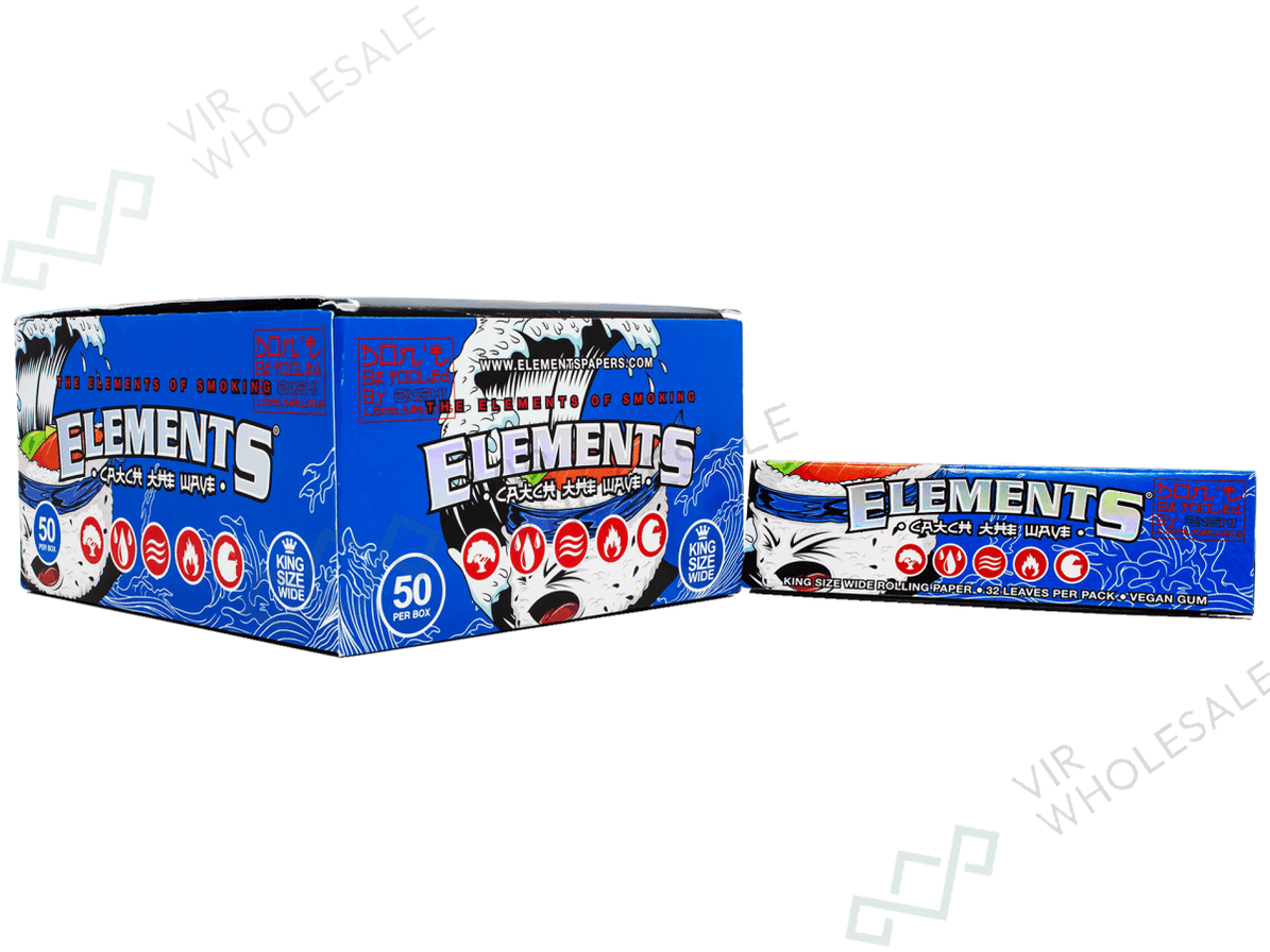 Element X ELEMENTS x ZUSHI KING SIZE WIDE ROLLING PAPERS — VIR Wholesale