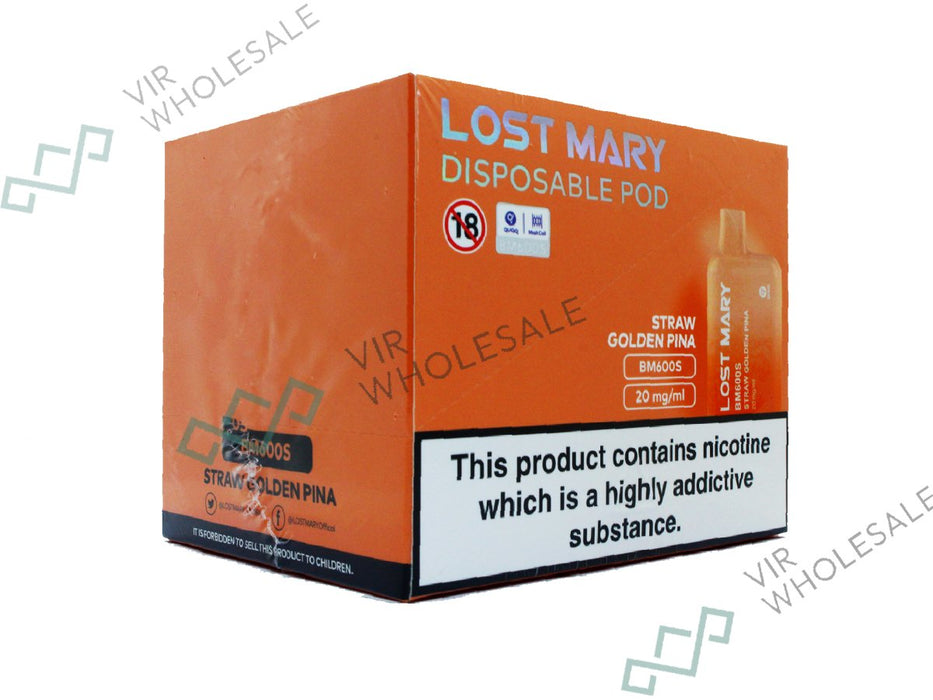 ELF BAR LOST MARY BM600 Disposable Vape - 20mg - 10 Vapes Per Box - VIR Wholesale