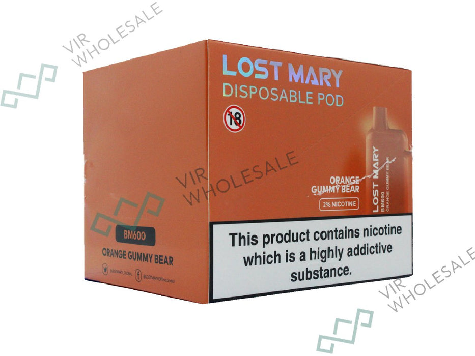 ELF BAR LOST MARY BM600 Disposable Vape - 20mg - 10 Vapes Per Box - VIR Wholesale