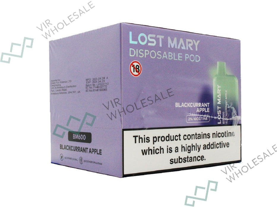 ELF BAR LOST MARY BM600 Disposable Vape - 20mg - 10 Vapes Per Box - VIR Wholesale