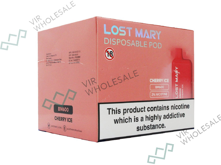 ELF BAR LOST MARY BM600 Disposable Vape - 20mg - 10 Vapes Per Box - VIR Wholesale