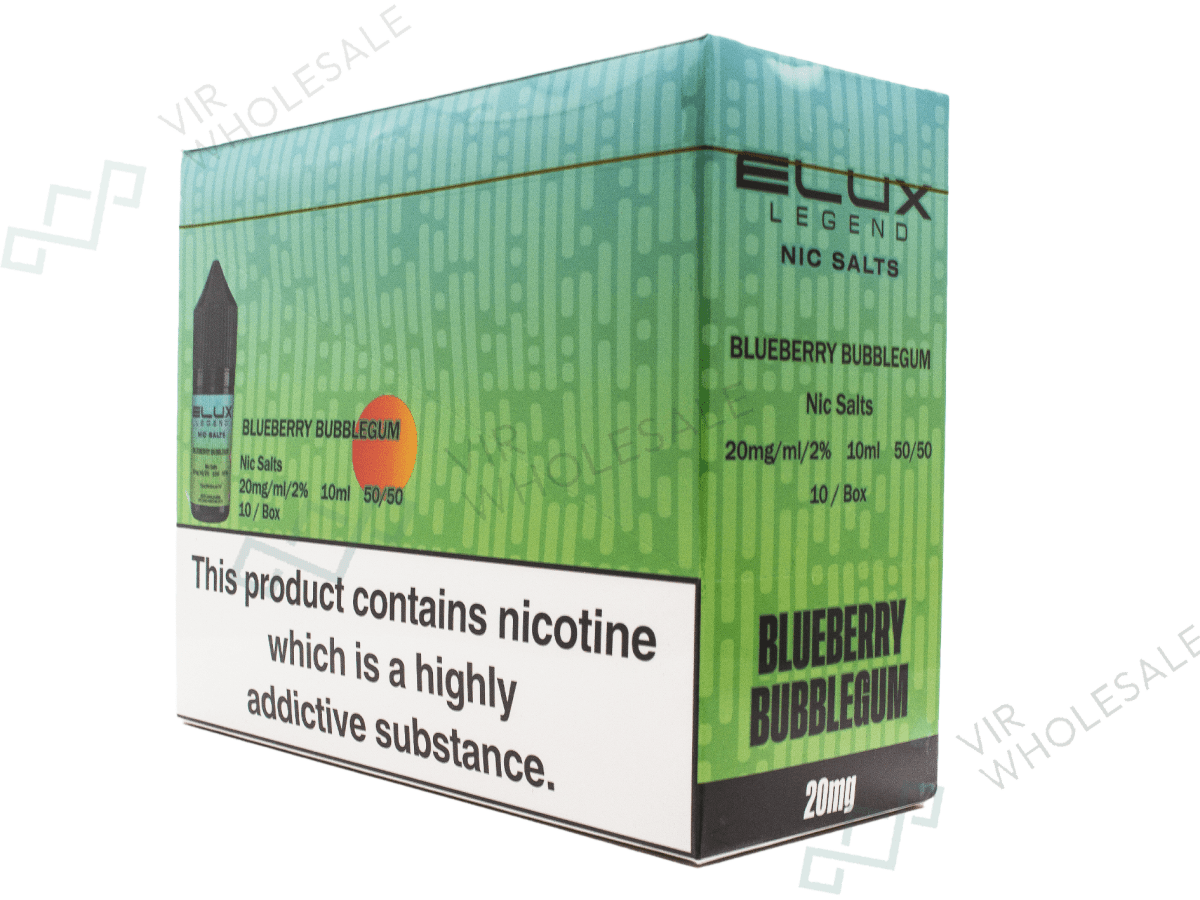 ELUX Nic Salt (Legend Salts) E-Liquids - 10 Per Box - 20mg  VIR Wholesale