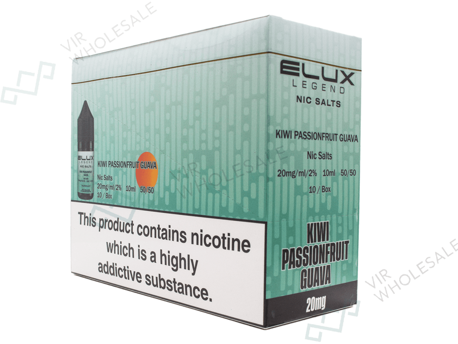ELUX Nic Salt (Legend Salts) E-Liquids - 10 Per Box - 20mg VIR Wholesale ELUX Nic Salt (Legend Salts) E-Liquids - 10 Per Box - 20mg VIR Wholesale