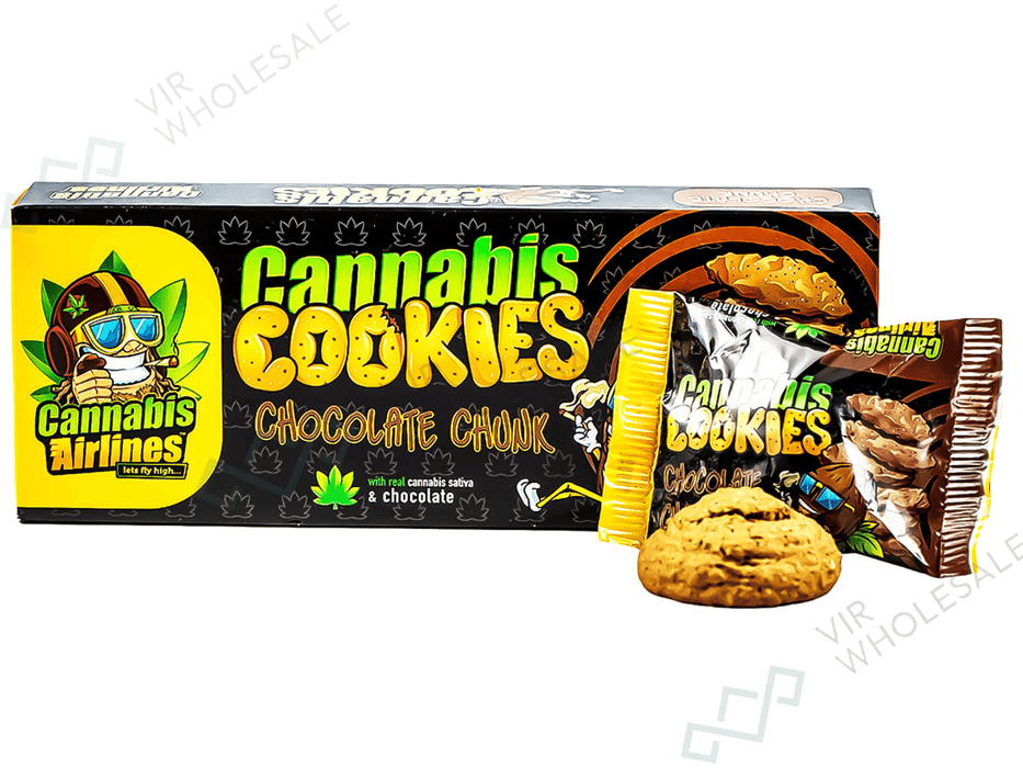 Euphoria - Canna Airlines - Canna Cookies - Chocolate Chunk - (THC Free) - VIR Wholesale