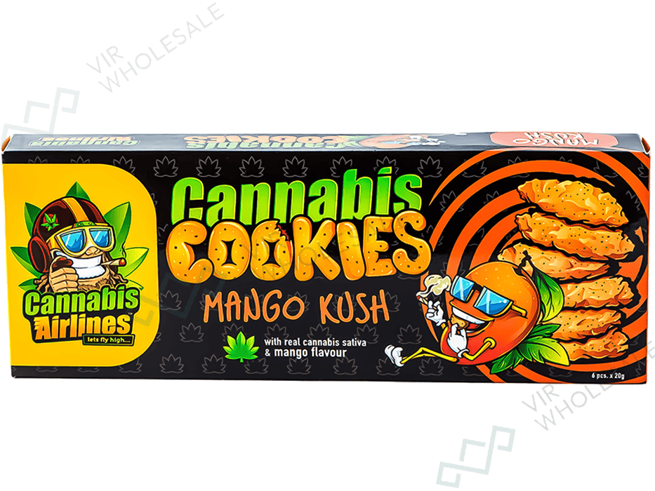 Euphoria - Canna Airlines - Canna Cookies - Mango Kush - (THC Free) - VIR Wholesale