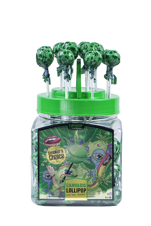 EUPHORIA Canna Lollipops in a Jar – THC Free - VIR Wholesale
