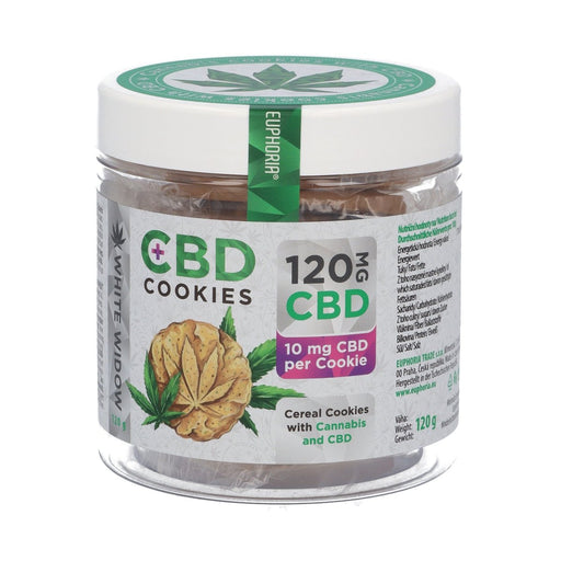 Euphoria CBD Cookies – White Widow (120mg CBD) - VIR Wholesale