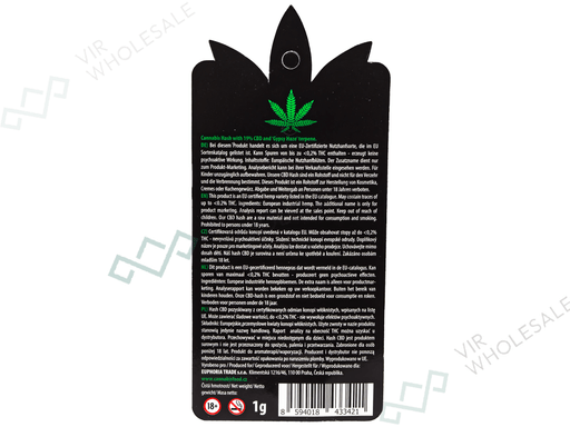 Euphoria CBD Solid Hash 19% – Gypsy Haze - VIR Wholesale