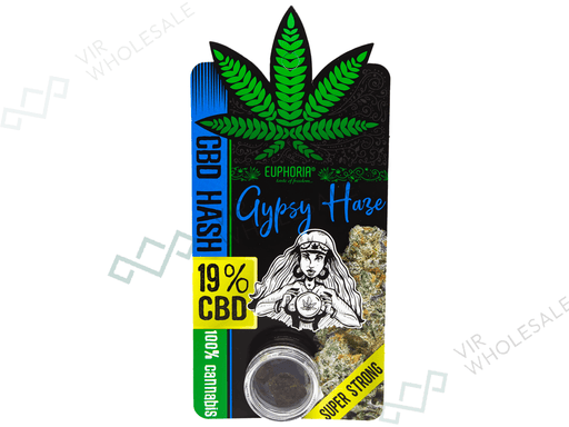 Euphoria CBD Solid Hash 19% – Gypsy Haze - VIR Wholesale