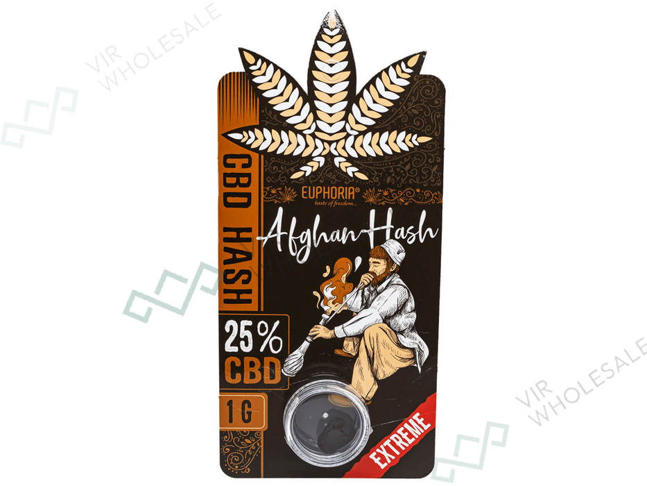 Euphoria CBD Solid Hash 25% – Afghan Hash - VIR Wholesale