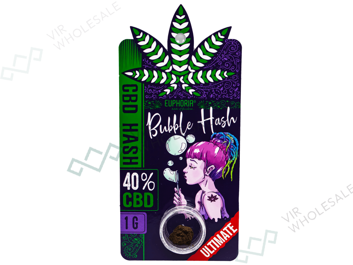 Euphoria CBD Solid Hash 40% – Bubble Hash — VIR Wholesale