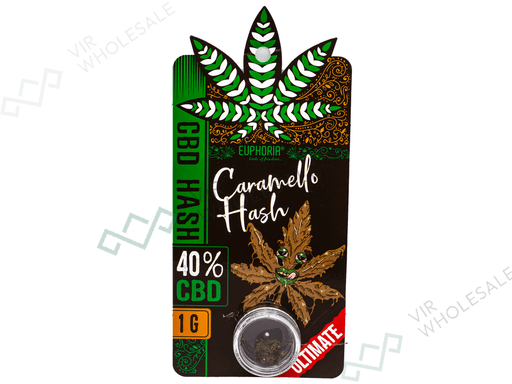 Euphoria CBD Solid Hash 40% – Caramello Hash - VIR Wholesale