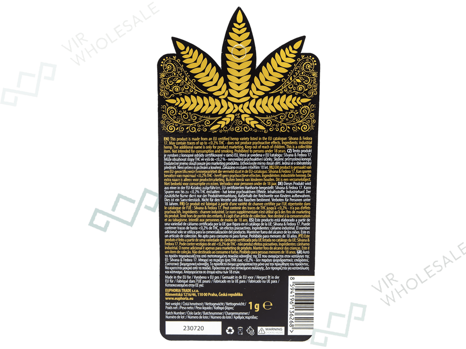 Euphoria H4CBD Solid Hash 10% – Blue Cheese - VIR Wholesale