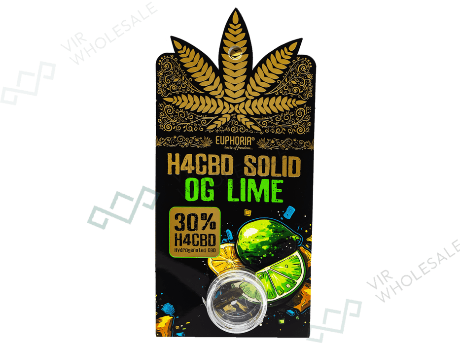 Euphoria H4CBD Solid Hash 30% – OG Lime - VIR Wholesale