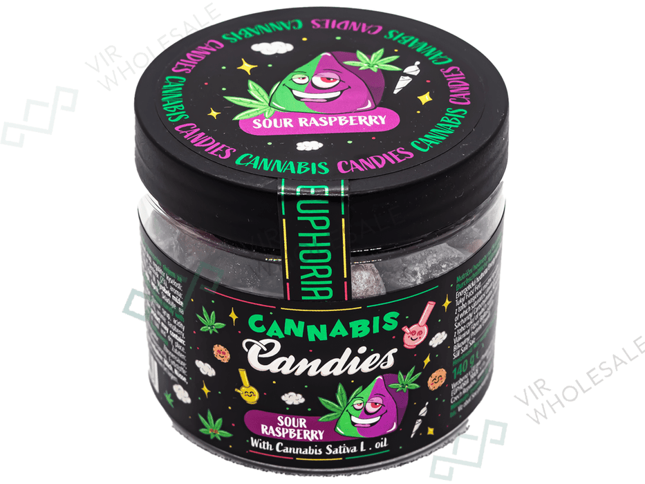 Euphoria Hard Candy – Sour Raspberry (175g / 140mg) - VIR Wholesale