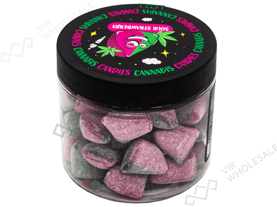 Euphoria Hard Candy – Sour Strawberry (175g / 140mg) - VIR Wholesale