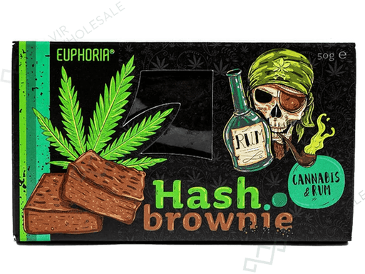 Euphoria Hash Brownie Canna RUM (THC Free) - VIR Wholesale