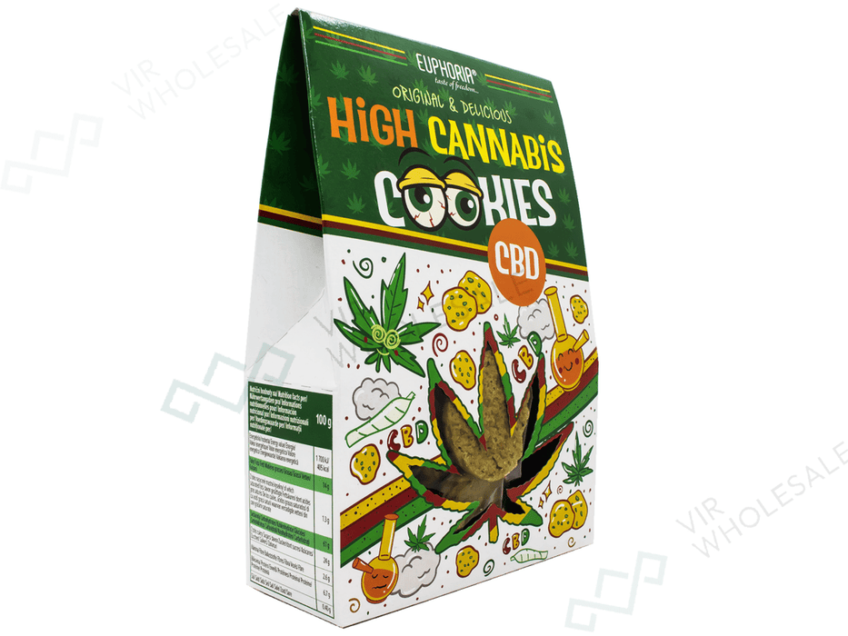 Euphoria High Canna Cookies - Original (THC Free) - VIR Wholesale