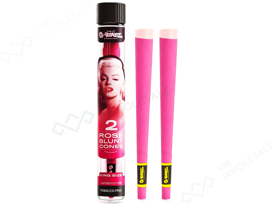 G - ROLLZ | 2x Pre - rolled Rose Cones 'Fabulous Face' (12 Pack Display, 24 Cones) - VIR Wholesale