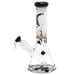 G-Rollz Banksy’s Graffiti Flower Thrower Beaker Bong White 29cm Ø40mm SG18.8mm – Spiral Percolator Ice Catcher - VIR Wholesale