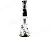 G - Rollz | Banksy’s Graffiti ‘Rude Copper’ – Spiral Percolator Beaker Bong – Black - VIR Wholesale