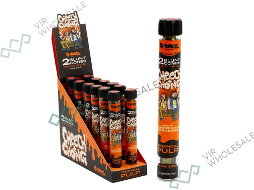 G - ROLLZ Blunt Cones (Cheech & Chong) - 12 Tubes Per Box - 2 Cones Per Tube - Tropical Pulp - VIR Wholesale